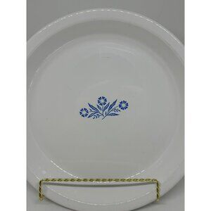 VTG Corning Ware Blue Cornflower 9" Round Pie Plate USA Made Floral Baking Dish